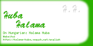 huba halama business card